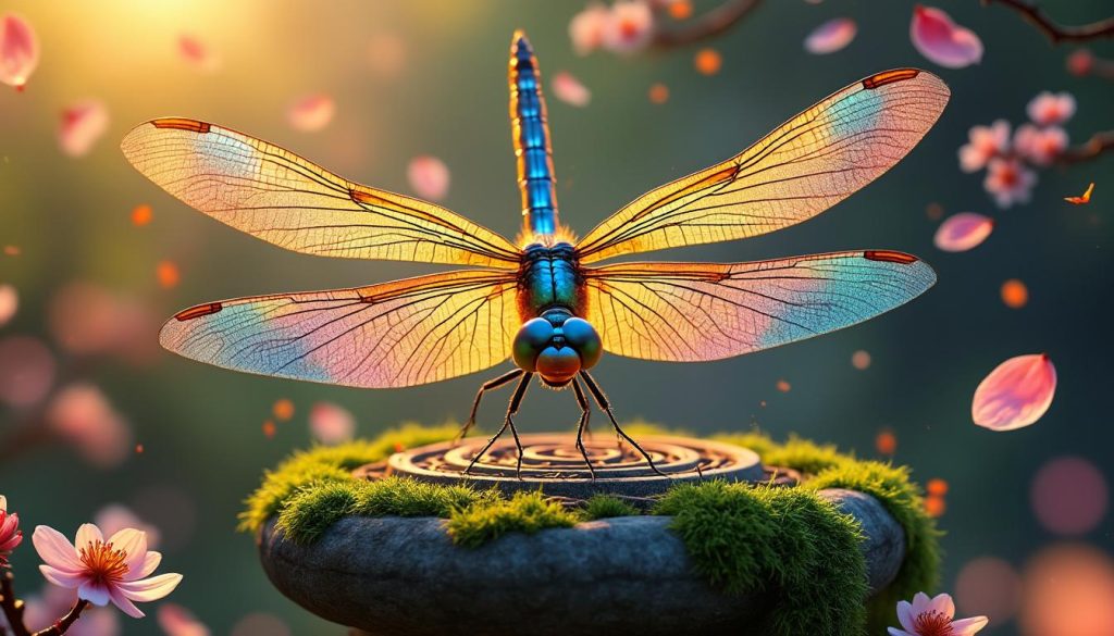 découvrez la symbolique de la libellule à travers les cultures du monde et explorez ses significations spirituelles, mythologiques et culturelles uniques.